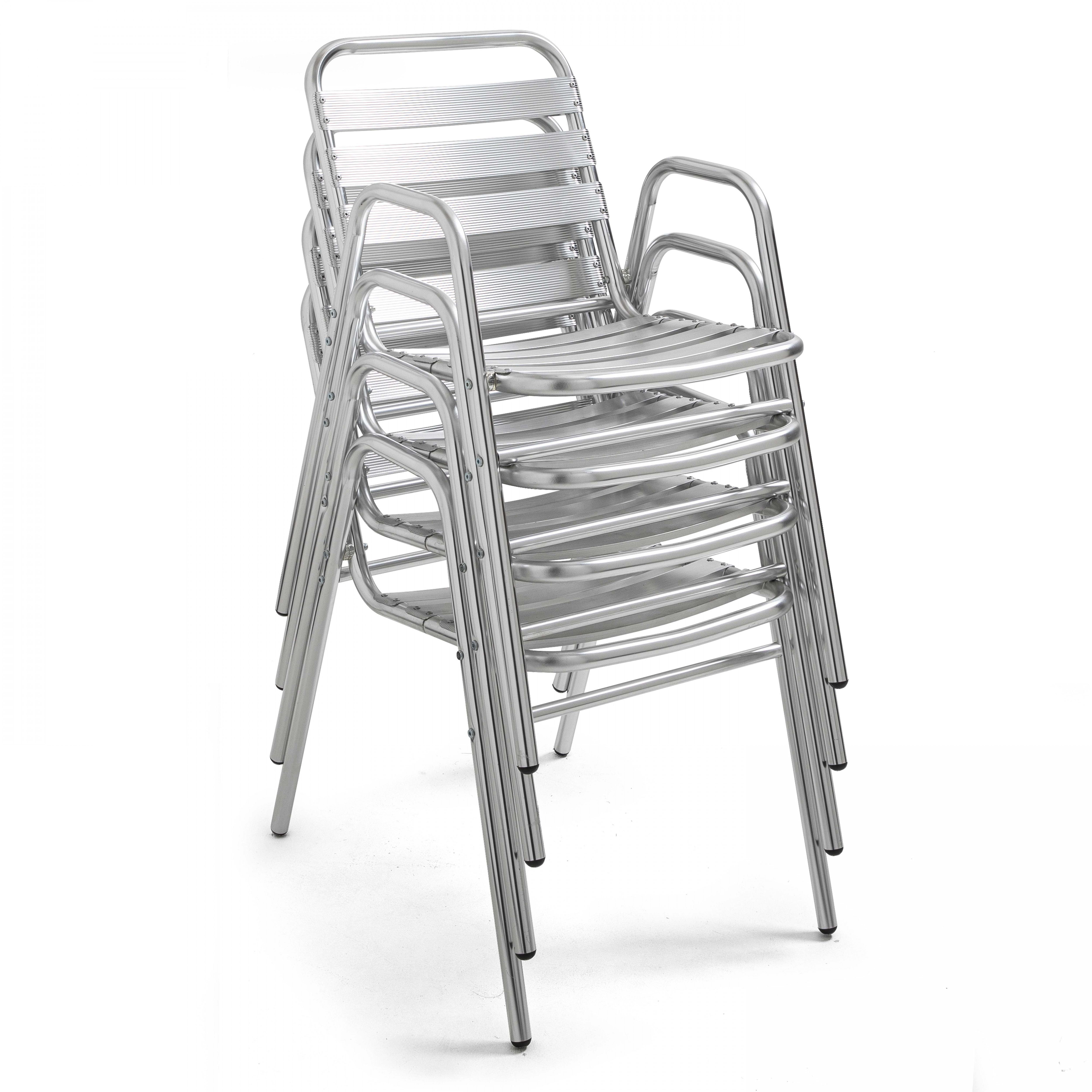 Chaises terrasse aluminium  Achat mobilier de restaurant  Mobeventpro