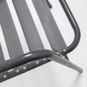 Fauteuil de terrasse en alu gris anthracite pour terrasse café restaurant Fauteuil de terrasse en alu gris anthracite pour terrasse café restaurant