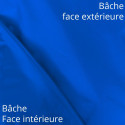 Toit pout tente pliante 3x3m 300g/m² 40MM Bleu Toit pout tente pliante 3x3m 300g/m² 40MM Bleu