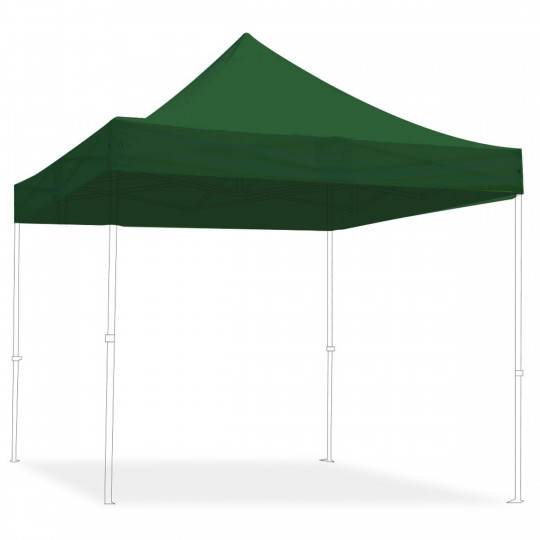 Toit pout tente pliante 3x3m 300g/m² 40MM Bleu