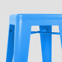 Focus tabouret en métal bleu