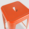 Focus assise tabouret orange métal