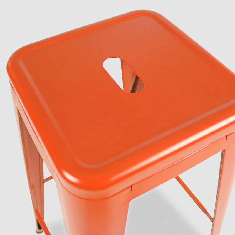 Focus assise tabouret orange métal (3/5)