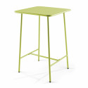 Table bar en métal vert PALAVAS