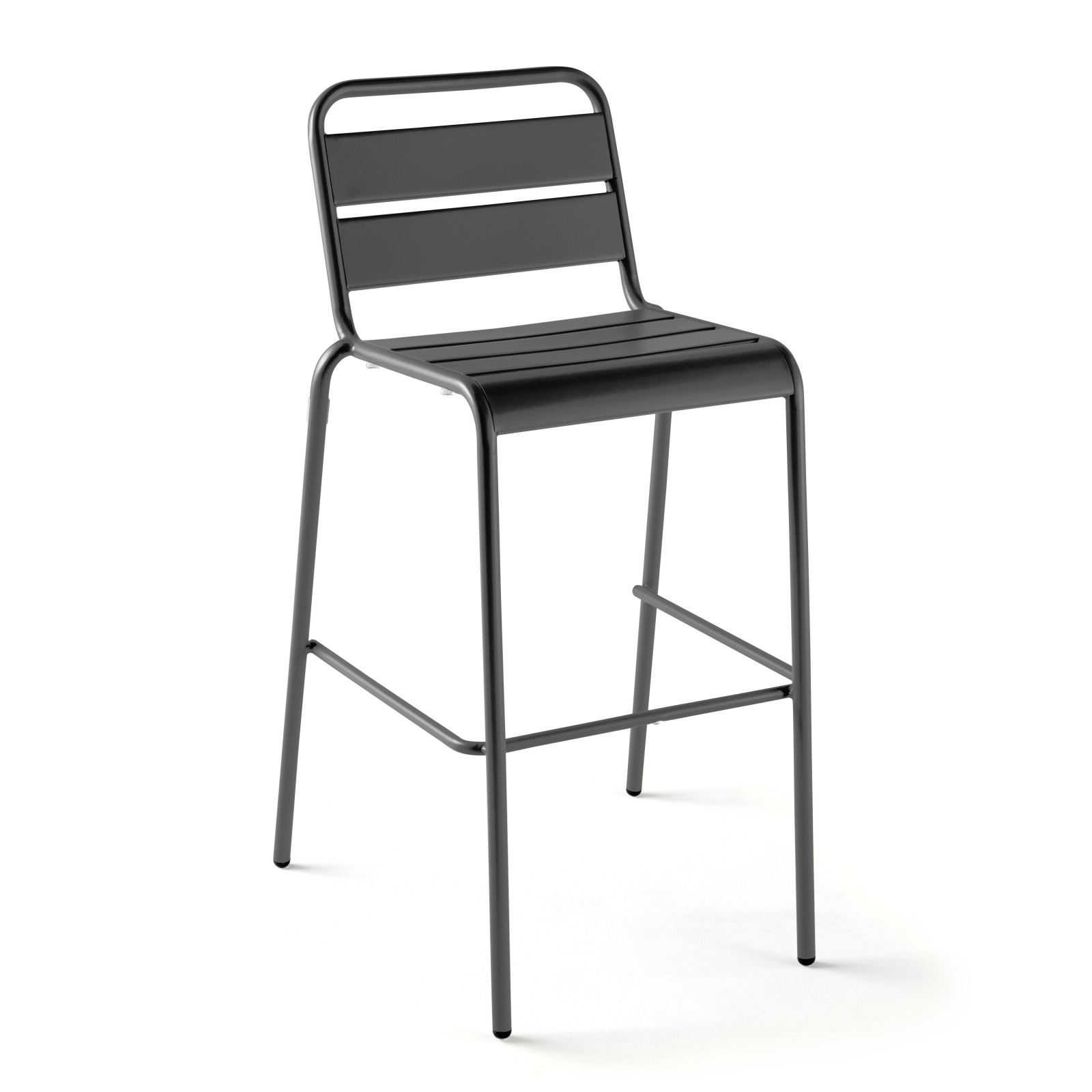 Tabouret en métal palavas gris