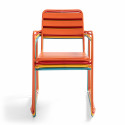 Fauteuil de jardin en métal empilable