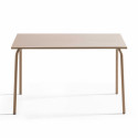 Table TAUPE en métal 4 personnes