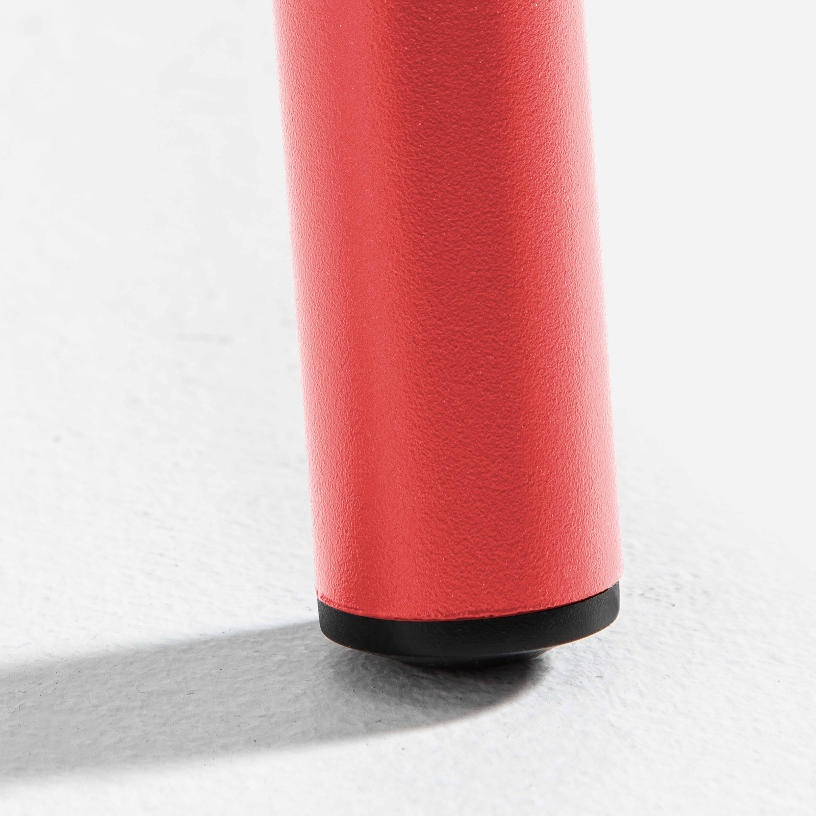 Focus pied de table en métal ROUGE