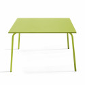 table en métal carrée VERTE