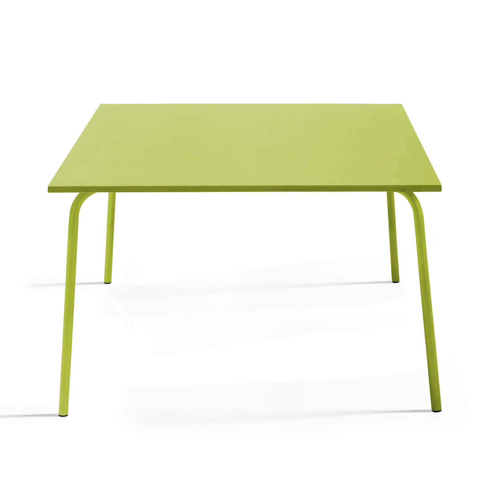 table en métal carrée VERTE