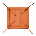Table en métal carrée ORANGE