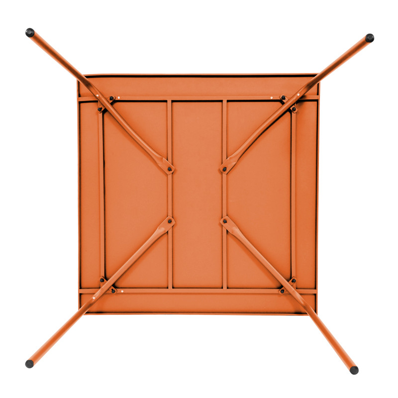 Table en métal carrée ORANGE (38/110)