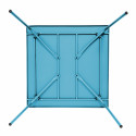 Table en métal carrée BLEUE