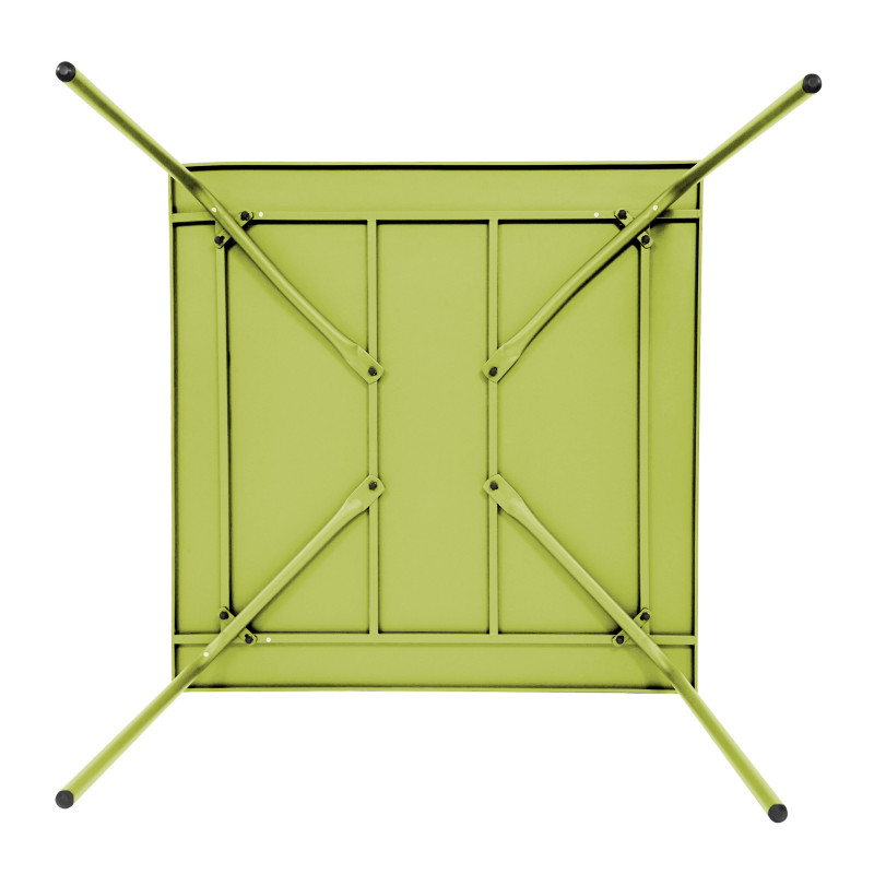Table en métal carrée VERTE (40/110)