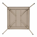Table en métal carrée TAUPE