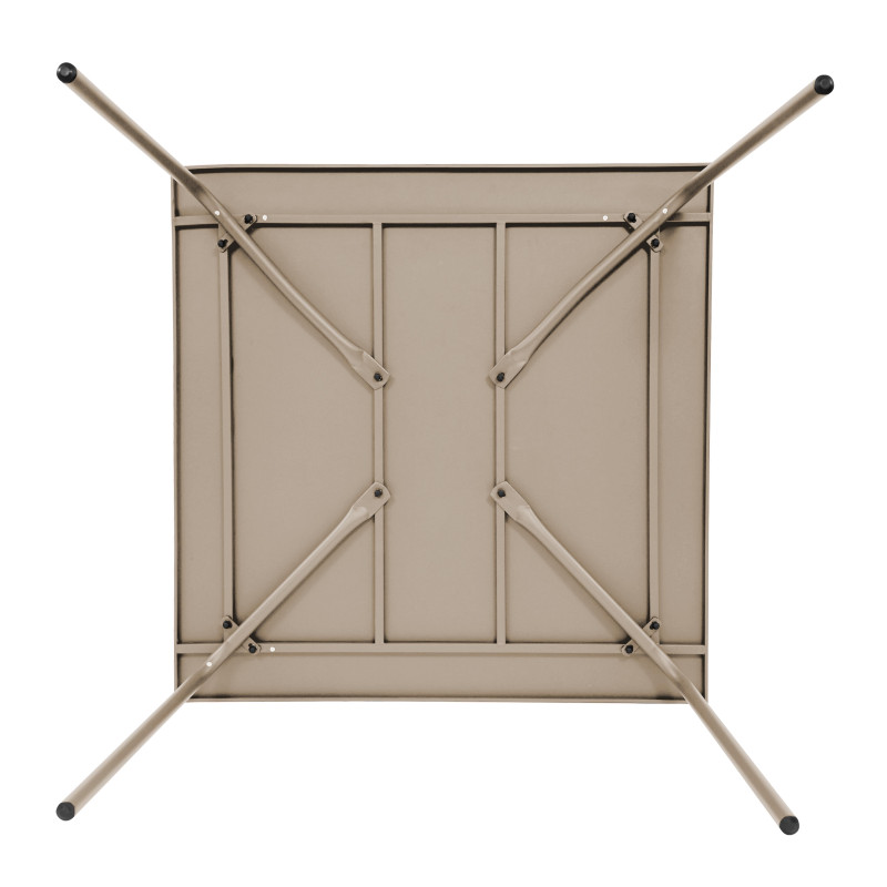Table en métal carrée TAUPE (41/110)