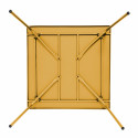 Table en métal carrée JAUNE