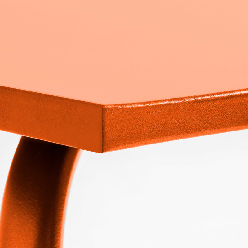 Focus table en métal palavas ORANGE (4/7)