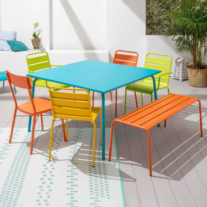 Table en métal carrée (6/7)