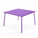 Table carrée en métal VIOLETTE