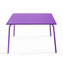 Table en métal carrée VIOLETTE