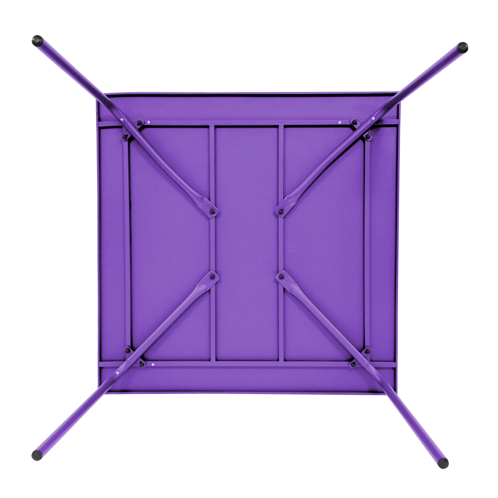 Table carrée en métal VIOLET