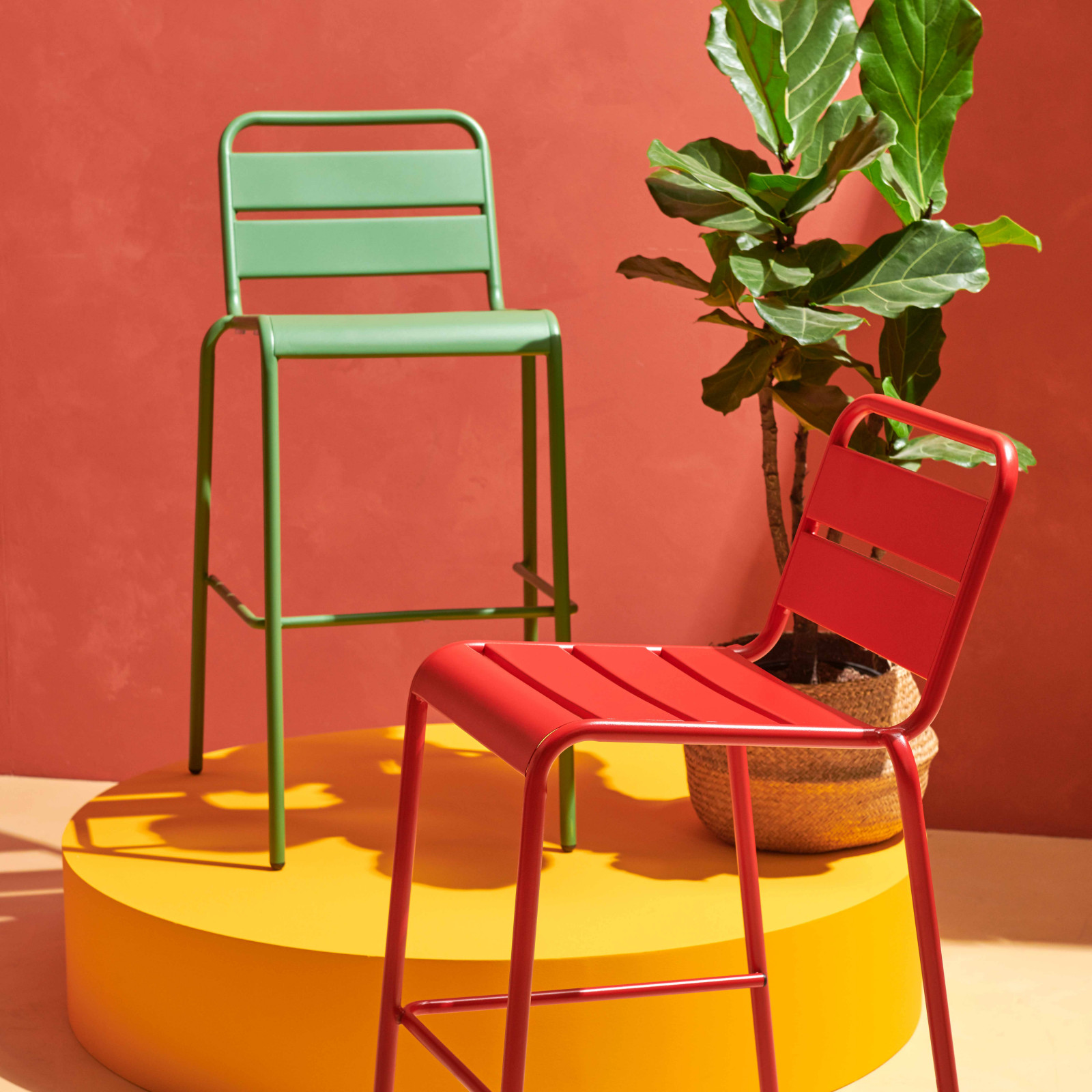 Tabouret en métal CACTUS