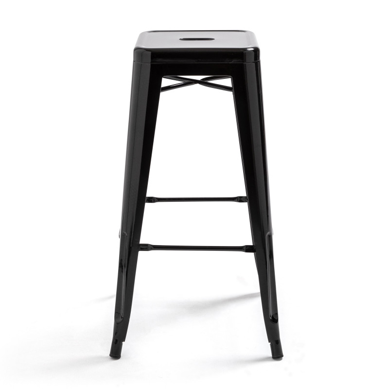 Tabouret en métal NOIR style TOLIX Tabouret en métal NOIR style TOLIX
