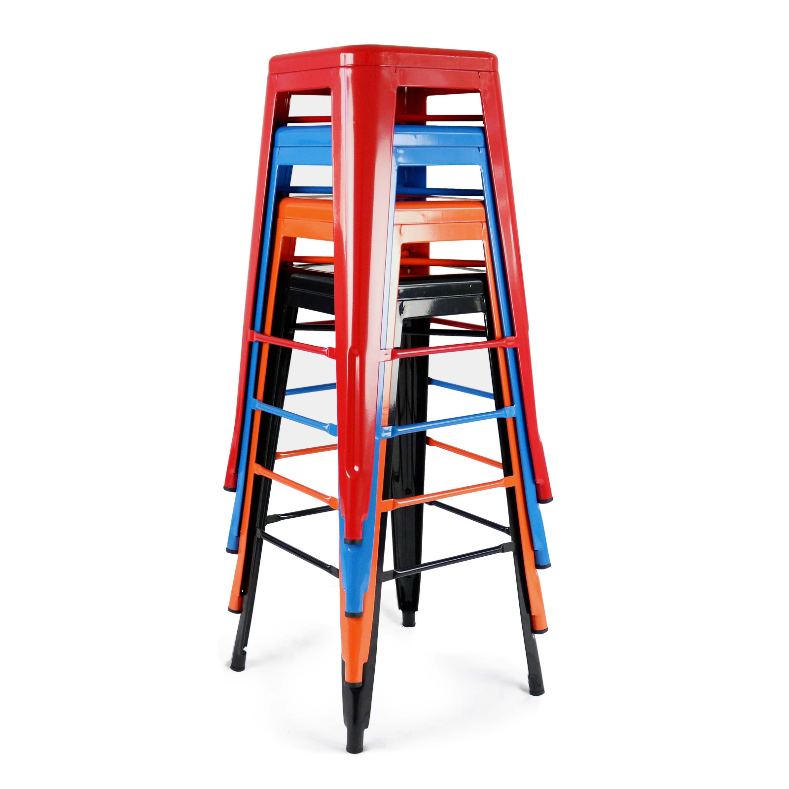 Tabouret en métal empilables
