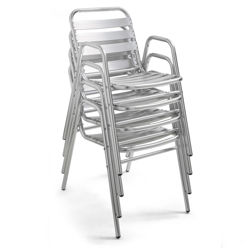 Chaise CHR avec accoudoirs empilables Chaise CHR avec accoudoirs empilables