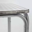 Focus table bistro carrée en aluminium