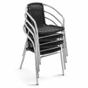 Chaise avec accoudoirs empilable CHR