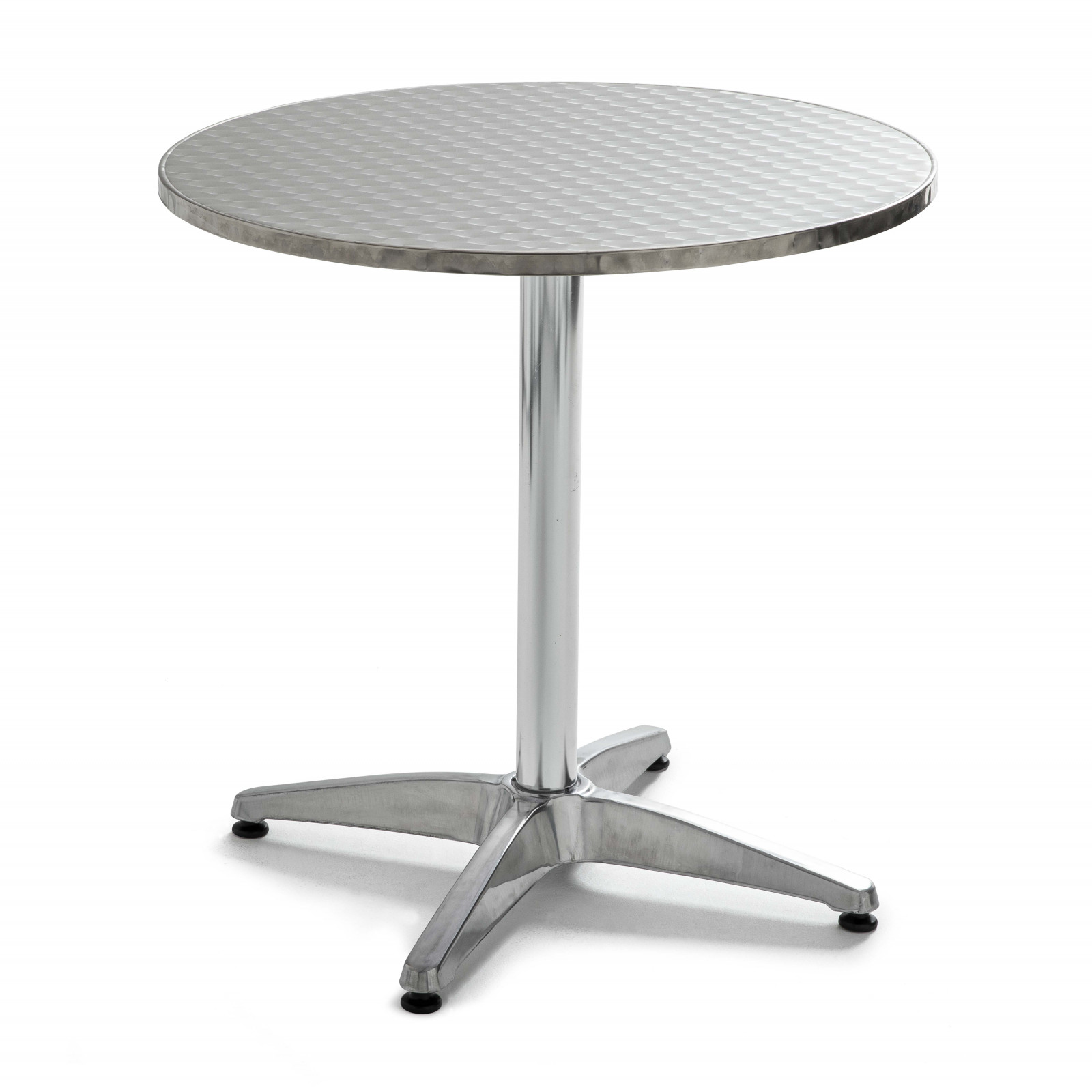 Table ronde bistro en aluminium 4 places