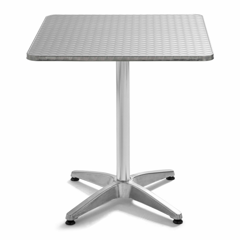 Table carrée alu 4 places terrasse CHR Table carrée alu 4 places terrasse CHR