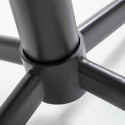 Focus table bistro ronde céramique effet bois