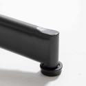 Focus table bistro ronde céramique effet bois