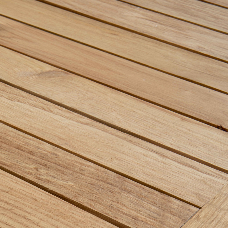 Focus plateau bois table café brasserie