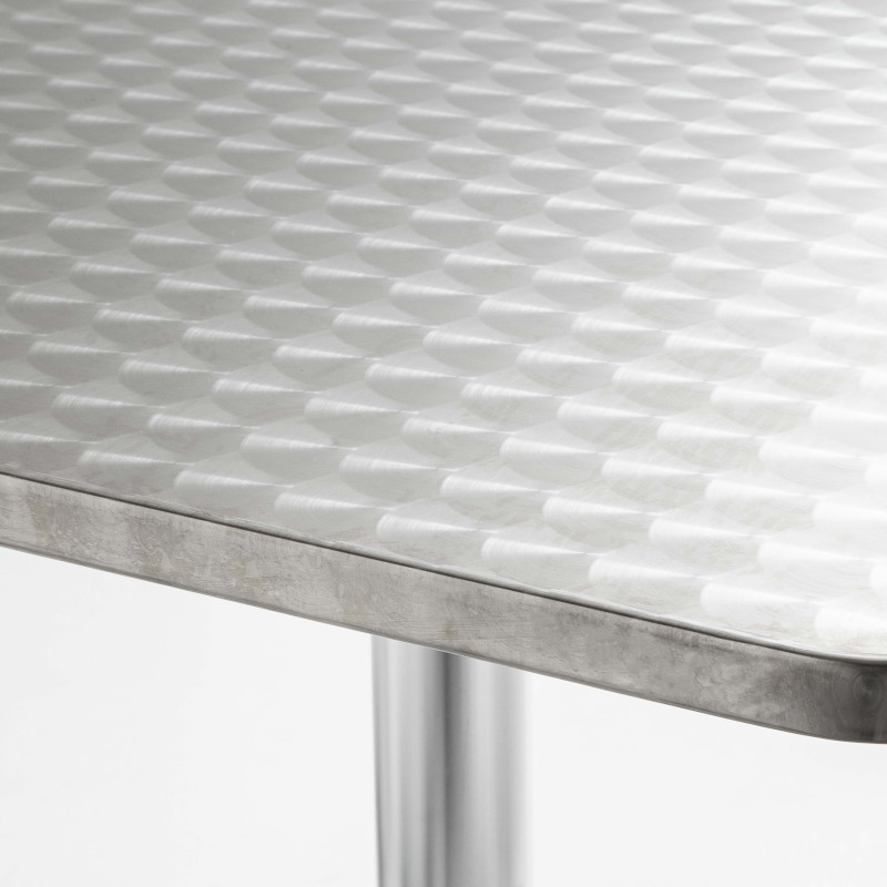 Focus plateau mange debout gris en aluminium Focus plateau mange debout gris en aluminium