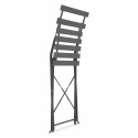 Chaise pliante GRISE en métal