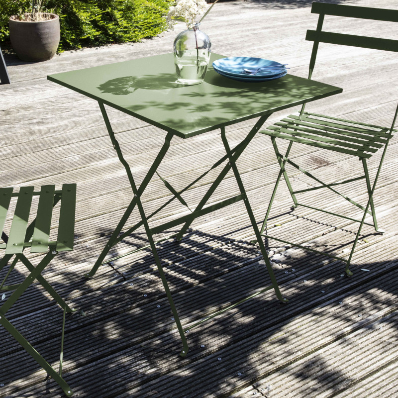 Chaise pliante BISTRO CACTUS en métal