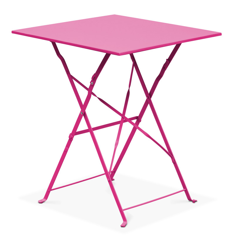 Table bistro pliante ROSE en métal