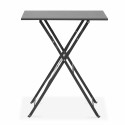 Table pliante en métal GRISE