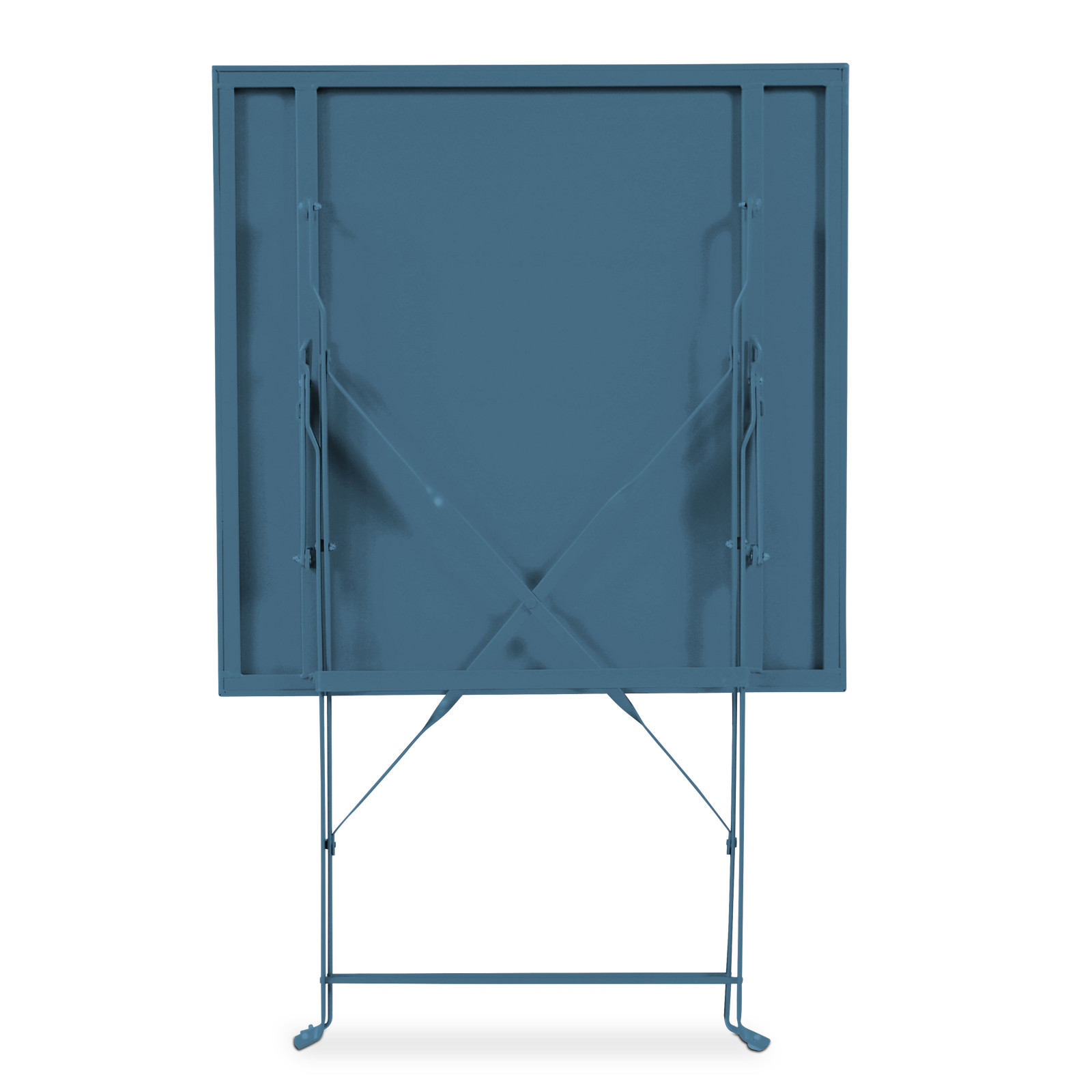 Table métal BLEUE PACIFIC pliante bistro