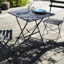 Table de bistro GRISE en métal