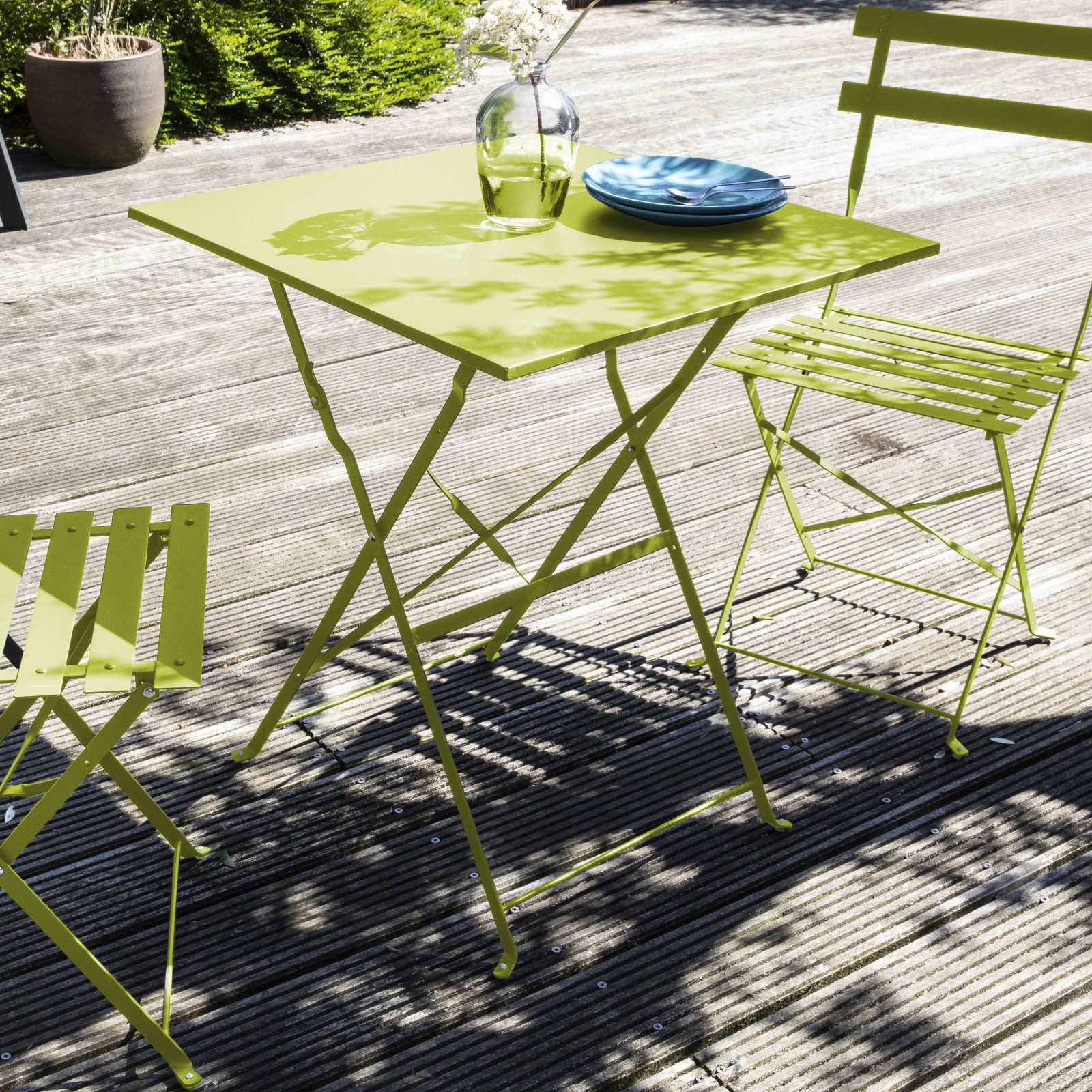 Table de bistro VERTE en métal