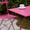 Table bistro ROSE pliante en métal indus