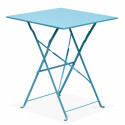 table bistro pliante BLEUE en métal