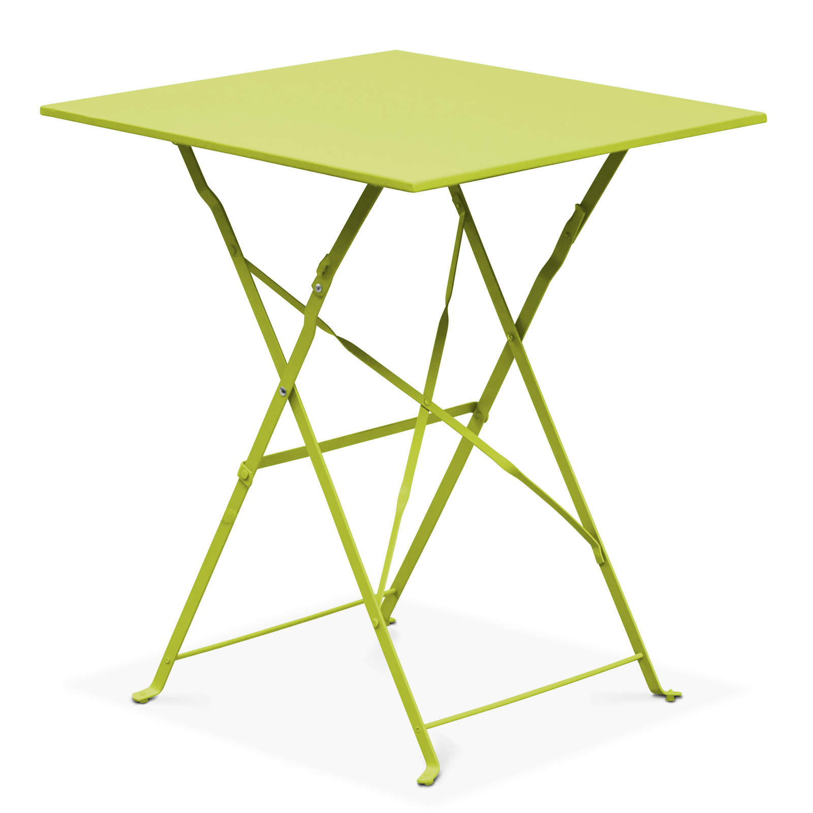 table bistro pliante VERT en métal