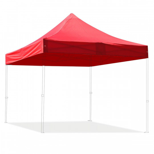 Toit pout tente pliante 3x3m 300g/m² 40MM Rouge