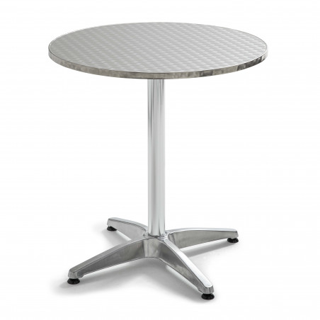 Table de terrasse ronde en aluminium (1/9)